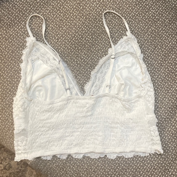 NWOT Free People amina ruffled bralette in white Size Small - Picture 2 of 3